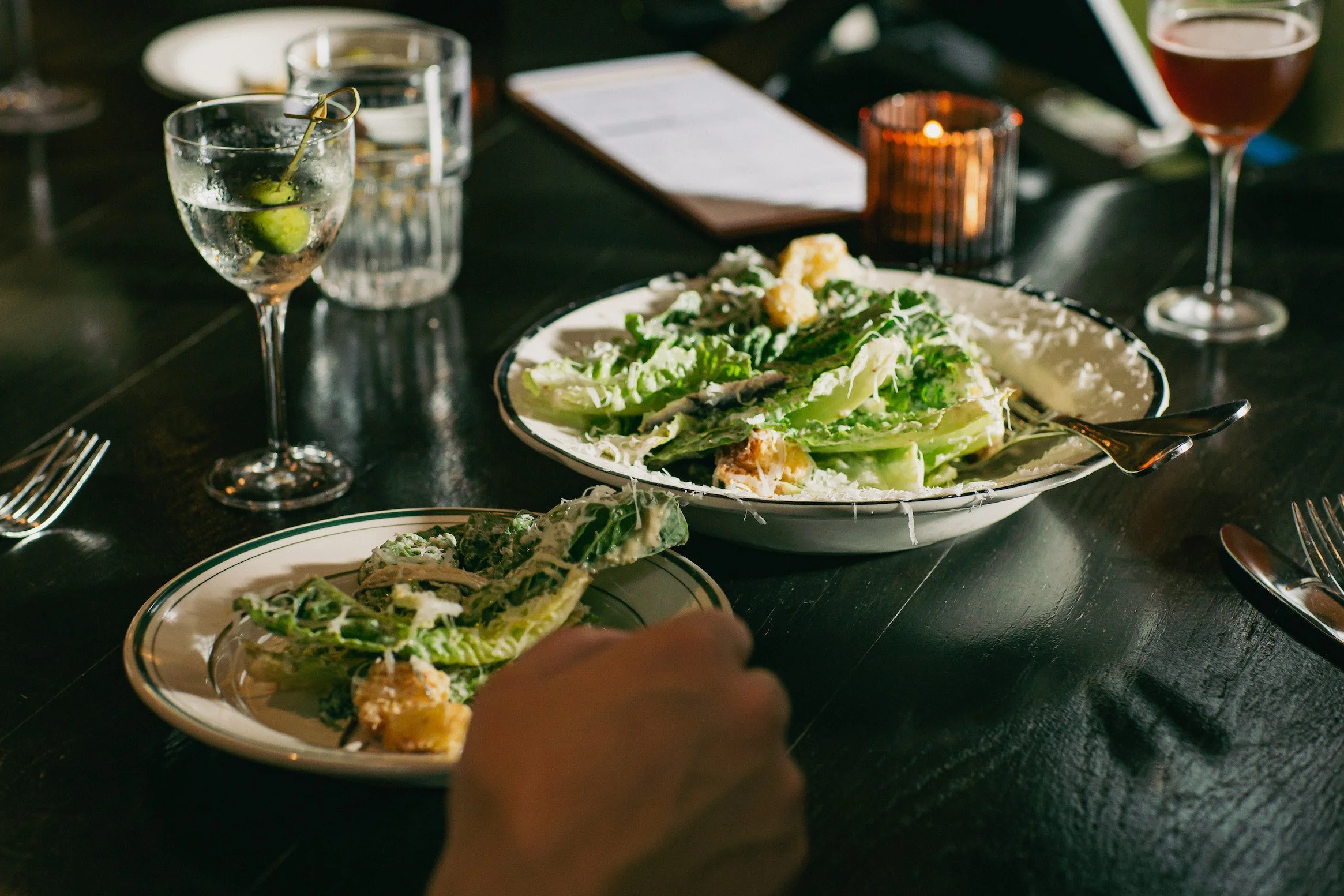A dining table at Tall John’s in Montford from the restaurant's official website